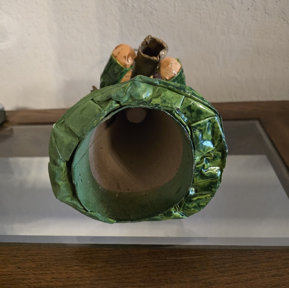 Vintage 1970's Paper Mache Angel Christmas Tree Topper - Picture 8 of 8